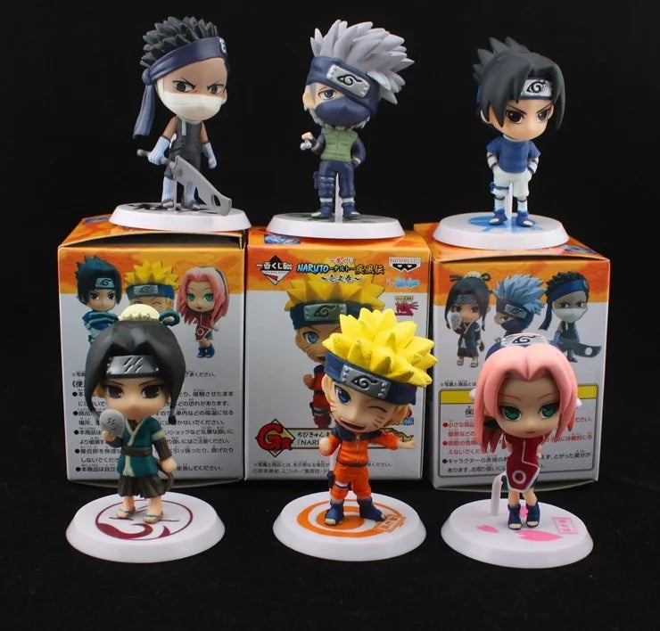 Bonecos Figura de Ação Colecionáveis Naruto Shippuden + chaveiro